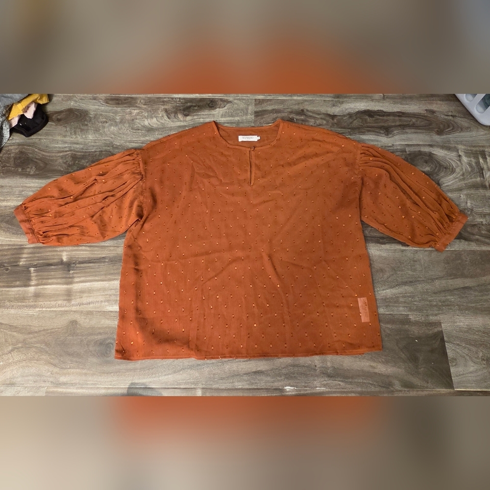 Rust Orange Women's Blouse